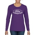 thumbnail image 1 of Wild Bobby, Ford Motors an American Classic, Cars and Trucks, Women Graphic Long Sleeve Tee, Purple, Small, 1 of 4