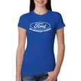 thumbnail image 1 of Wild Bobby, Ford Motors an American Classic, Cars and Trucks, Women Slim Fit Junior Tee, Royal, Medium, 1 of 4