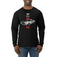 thumbnail image 1 of Wild Bobby, Ford Mustang 50 Years, Cars and Trucks, Men Long Sleeve Shirt, Black, Small, 1 of 4