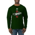 thumbnail image 1 of Wild Bobby, Ford Mustang 50 Years, Cars and Trucks, Men Long Sleeve Shirt, Forest Green, Small, 1 of 4
