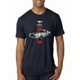 thumbnail image 1 of Wild Bobby, Ford Mustang 50 Years, Cars and Trucks, Men Premium Tri Blend Tee, Vintage Navy, Small, 1 of 4
