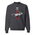 thumbnail image 1 of Wild Bobby, Ford Mustang 50 Years, Cars and Trucks, Unisex Crewneck Graphic Sweatshirt, Charcoal, 3X-Large, 1 of 4