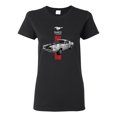 thumbnail image 1 of Wild Bobby, Ford Mustang 50 Years, Cars and Trucks, Women Graphic Tee, Black, Small, 1 of 4