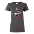 thumbnail image 1 of Wild Bobby, Ford Mustang 50 Years, Cars and Trucks, Women Graphic Tee, Charcoal, X-Large, 1 of 4
