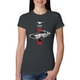 thumbnail image 1 of Wild Bobby, Ford Mustang 50 Years, Cars and Trucks, Women Slim Fit Junior Tee, Dark Grey, XX-Large, 1 of 4