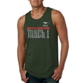 thumbnail image 1 of Wild Bobby, Ford Mustang 50 Years Logo Mach 1 Classic Emblem, Cars and Trucks, Men Graphic Tank Top, Forest Green, XX-Large, 1 of 4