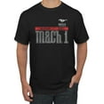 thumbnail image 1 of Wild Bobby, Ford Mustang 50 Years Logo Mach 1 Classic Emblem, Cars and Trucks, Men Graphic Tee, Black, Small, 1 of 4
