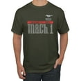 thumbnail image 1 of Wild Bobby, Ford Mustang 50 Years Logo Mach 1 Classic Emblem, Cars and Trucks, Men Graphic Tee, Military Green, 3X-Large, 1 of 4