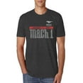 thumbnail image 1 of Wild Bobby, Ford Mustang 50 Years Logo Mach 1 Classic Emblem, Cars and Trucks, Men Premium Tri Blend Tee, Vintage Black, Medium, 1 of 4