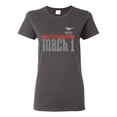 thumbnail image 1 of Wild Bobby, Ford Mustang 50 Years Logo Mach 1 Classic Emblem, Cars and Trucks, Women Graphic Tee, Charcoal, 3X-Large, 1 of 4
