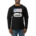 thumbnail image 1 of Wild Bobby, Ford Mustang Country USA 1964 Vintage American License Plate, Cars and Trucks, Men Long Sleeve Shirt, Black, Small, 1 of 4