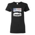 thumbnail image 1 of Wild Bobby, Ford Mustang Country USA 1964 Vintage American License Plate, Cars and Trucks, Women Graphic Tee, Black, Small, 1 of 4