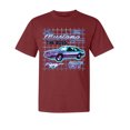 thumbnail image 1 of Wild Bobby, Ford Mustang GT The Boss Retro Neon Vintage, Cars and Trucks, Garment-Dyed Washed Look Short Sleeve Tees, Tomato, 2XL, 1 of 3