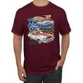 thumbnail image 1 of Wild Bobby, Ford Mustang II Supercoupe 1977 Cars and Trucks Men Graphic Tee, Maroon, 4X-Large, 1 of 6