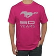 thumbnail image 1 of Wild Bobby, Ford Mustang Logo 50 Years Vintage Emblem, Cars and Trucks, Men Graphic Tee, Fuschia, XX-Large, 1 of 4