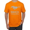 thumbnail image 1 of Wild Bobby, Ford Mustang Logo 50 Years Vintage Emblem, Cars and Trucks, Men Graphic Tee, Orange, X-Large, 1 of 4