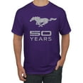 thumbnail image 1 of Wild Bobby, Ford Mustang Logo 50 Years Vintage Emblem, Cars and Trucks, Men Graphic Tee, Purple, 5X-Large, 1 of 4