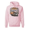 thumbnail image 1 of Wild Bobby, Ford Mustang Mach 1 Horse Power Classic Racing | Mens Cars and Trucks Hooded Sweatshirt Graphic Hoodie, Light Pink, Medium, 1 of 4