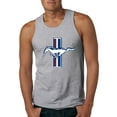 thumbnail image 1 of Wild Bobby Ford Mustang Retro USA Vintage Logo Classic Bar, Cars and Trucks Men Tank Top, 1 of 6