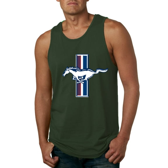 Wild Bobby Ford Mustang Retro USA Vintage Logo Classic Bar, Cars and Trucks Men Tank Top