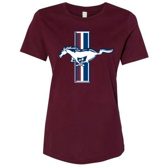 Wild Bobby Ford Mustang Retro USA Vintage Logo Classic Bar, Cars and Trucks Womens Premium T-Shirt