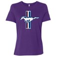 thumbnail image 1 of Wild Bobby Ford Mustang Retro USA Vintage Logo Classic Bar, Cars and Trucks Womens Premium T-Shirt, 1 of 6