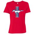 thumbnail image 1 of Wild Bobby Ford Mustang Retro USA Vintage Logo Classic Bar, Cars and Trucks Womens Premium T-Shirt, 1 of 6