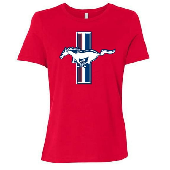 Wild Bobby Ford Mustang Retro USA Vintage Logo Classic Bar, Cars and Trucks Womens Premium T-Shirt