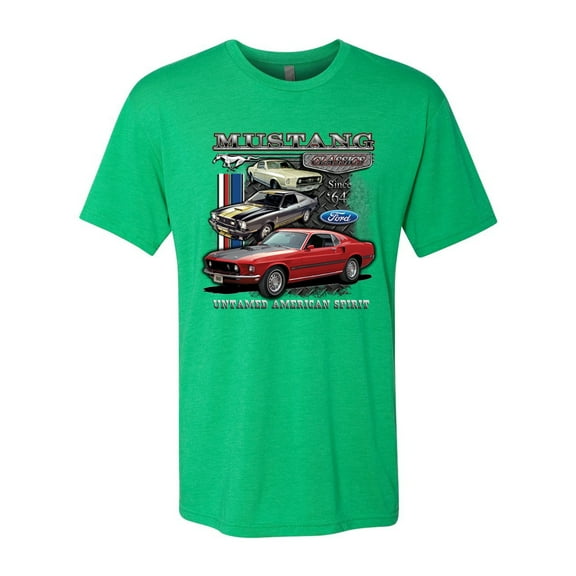 Wild Bobby Ford Mustang Untamed Spirit Mens Cars and Trucks Men Premium Tri Blend Tee