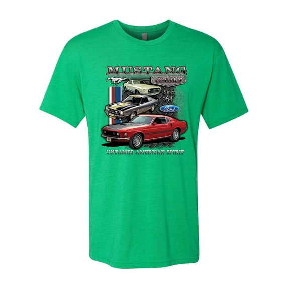 Wild Bobby Ford Mustang Untamed Spirit Mens Cars and Trucks Men Premium Tri Blend Tee