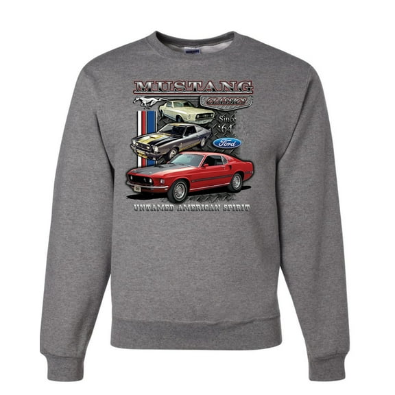 Wild Bobby Ford Mustang Untamed Spirit Mens Cars and Trucks Unisex Crewneck Sweatshirt
