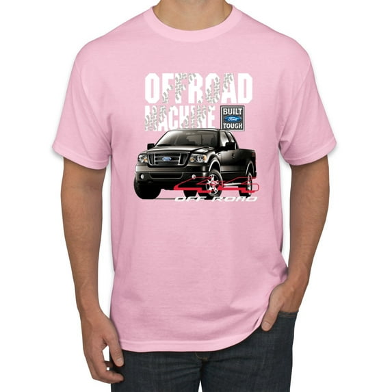 Wild Bobby, Ford Offroad Machine Classic Built Tough 4x4 Off Road, Cars and Trucks, Men Graphic Tee, Light Pink, XX-Large