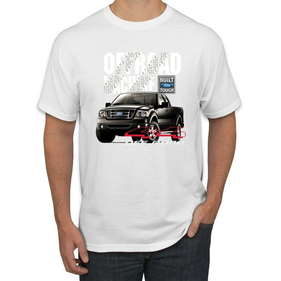 Wild Bobby, Ford Offroad Machine Classic Built Tough 4x4 Off Road, Cars and Trucks, Men Graphic Tee, White, 3X-Large