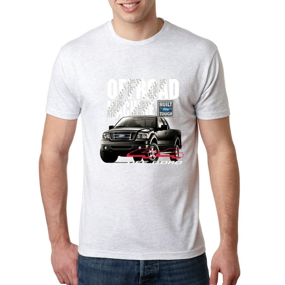 Wild Bobby, Ford Offroad Machine Classic Built Tough 4x4 Off Road, Cars and Trucks, Men Premium Tri Blend Tee, Heather White, Small