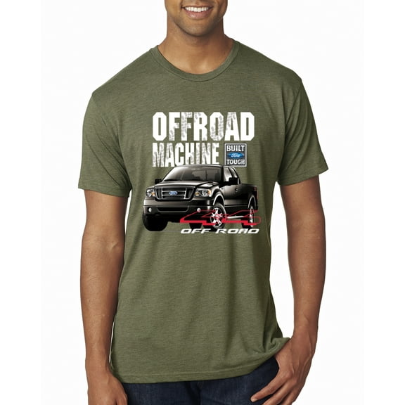 Wild Bobby, Ford Offroad Machine Classic Built Tough 4x4 Off Road, Cars and Trucks, Men Premium Tri Blend Tee, Military Green, X-Large