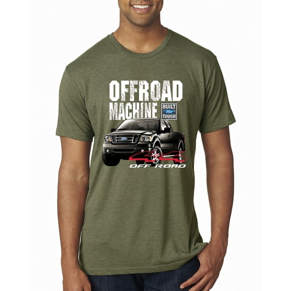 Wild Bobby, Ford Offroad Machine Classic Built Tough 4x4 Off Road, Cars and Trucks, Men Premium Tri Blend Tee, Military Green, XX-Large