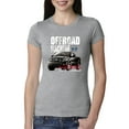 thumbnail image 1 of Wild Bobby, Ford Offroad Machine Classic Built Tough 4x4 Off Road, Cars and Trucks, Women Slim Fit Junior Tee, Heather Grey, Medium, 1 of 4