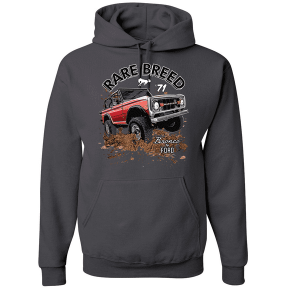 Wild Bobby, Ford Rare Breed 71 Bronco Truck Classic Cars and Trucks Graphic Hoodie Sweatshirt