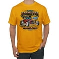 thumbnail image 1 of Wild Bobby, Ford Retro T-Bucket Roadster 1923 Vintage Garage Motors, Cars and Trucks, Men Graphic Tee, Gold, 4X-Large, 1 of 4