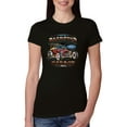 thumbnail image 1 of Wild Bobby, Ford Retro T-Bucket Roadster 1923 Vintage Garage Motors, Cars and Trucks, Women Slim Fit Junior Tee, Black, Small, 1 of 4