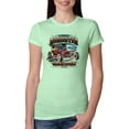 thumbnail image 1 of Wild Bobby, Ford Retro T-Bucket Roadster 1923 Vintage Garage Motors, Cars and Trucks, Women Slim Fit Junior Tee, Mint, Small, 1 of 4