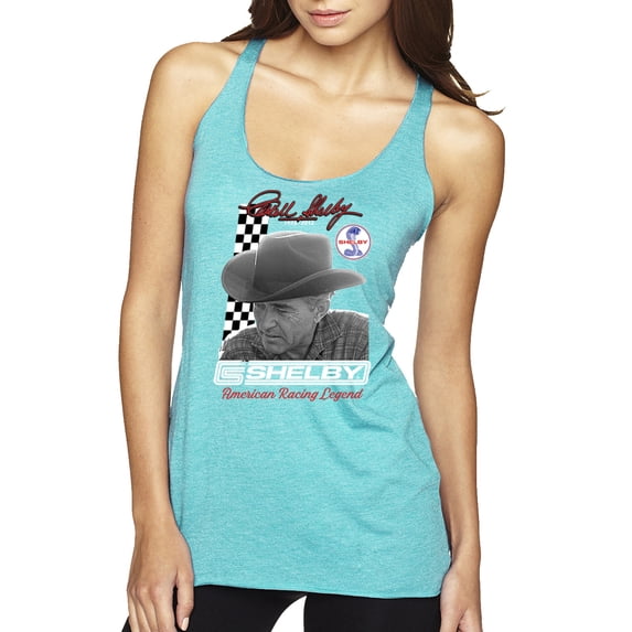 Wild Bobby Ford Shelby American Racing Legend Women Tri-Blend Racerback Tank Top