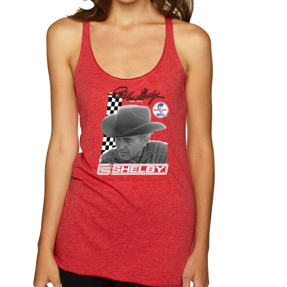 Wild Bobby Ford Shelby American Racing Legend Women Tri-Blend Racerback Tank Top