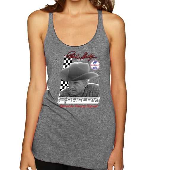 Wild Bobby Ford Shelby American Racing Legend Women Tri-Blend Racerback Tank Top