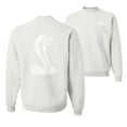 thumbnail image 1 of Wild Bobby, Ford Shelby Cobra Emblem Vintage White Logo, Cars and Trucks, Front and Back Unisex Crewneck Graphic Sweatshirt, White, Large, 1 of 4