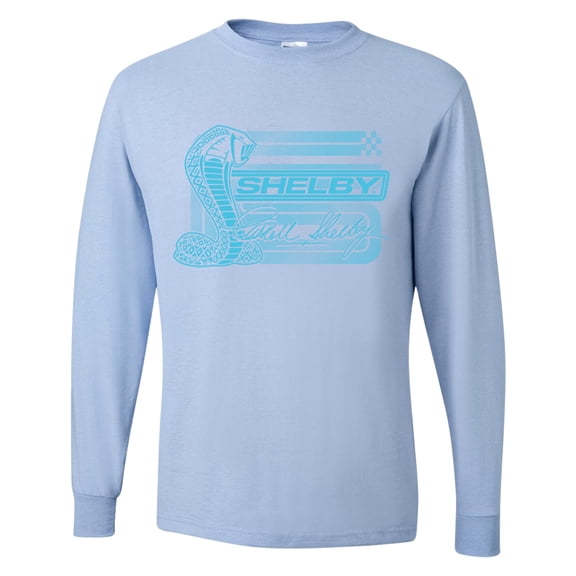 Wild Bobby Ford Shelby Cobra Retro Blue Logo Men Long Sleeve Shirt