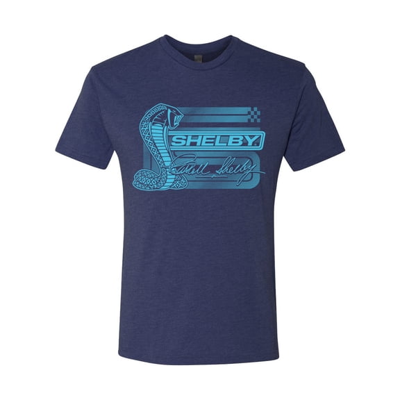 Wild Bobby Ford Shelby Cobra Retro Blue Logo Men Premium Tri Blend Tee