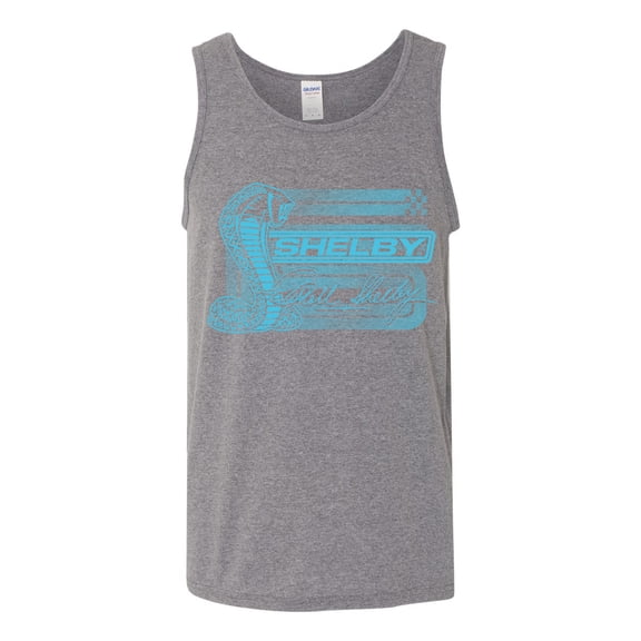 Wild Bobby Ford Shelby Cobra Retro Blue Logo Men Tank Top