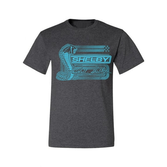 Wild Bobby Ford Shelby Cobra Retro Blue Logo Men Tee
