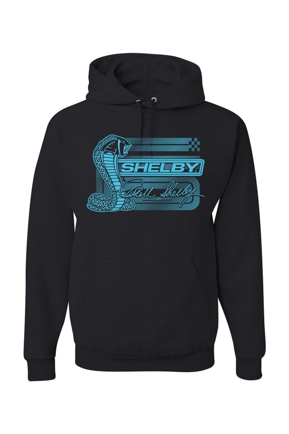 Ford Shelby Cobra Retro Blue Logo Unisex Hoodie Sweatshirt